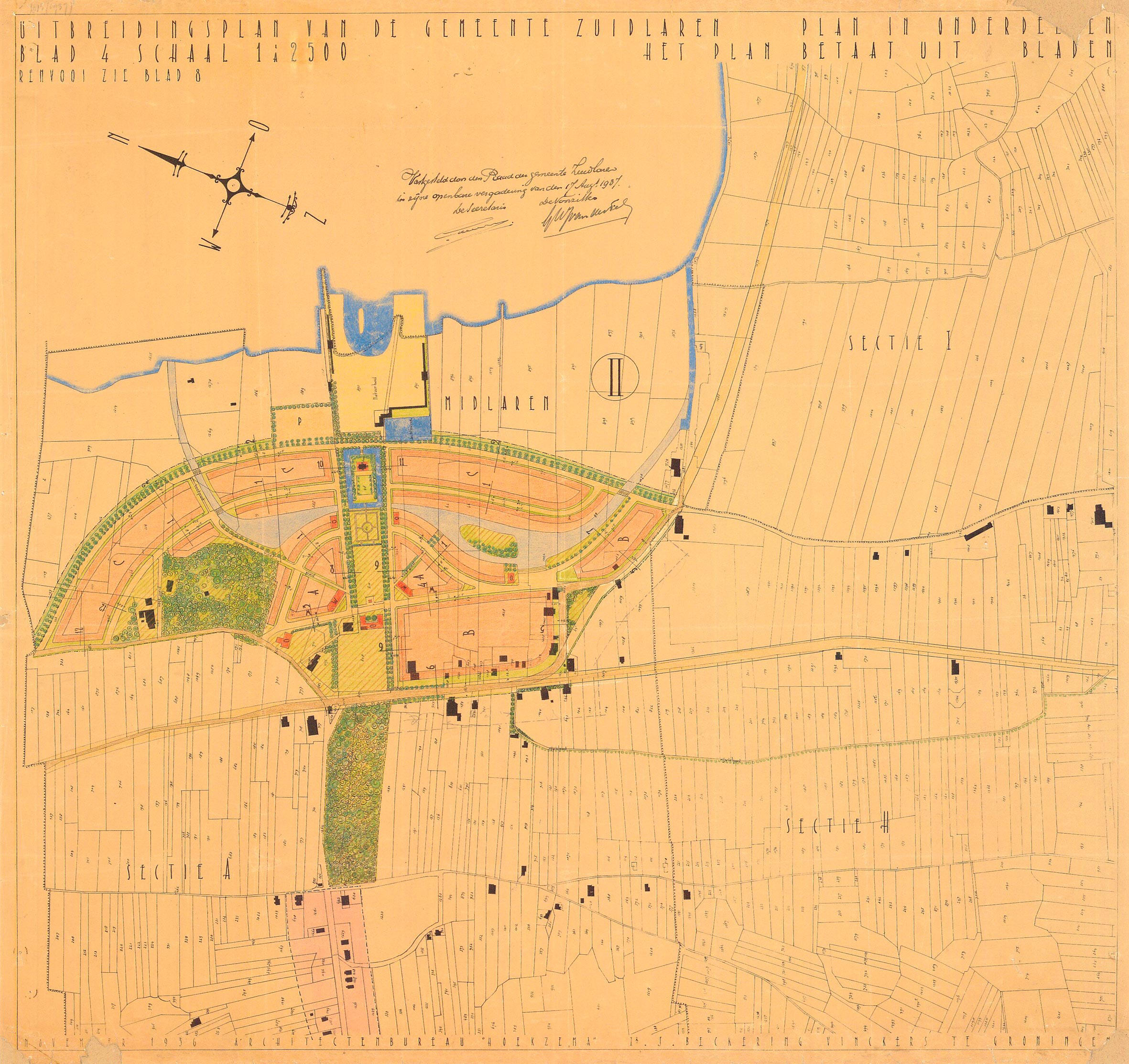 Midlaren bestemplan 1937