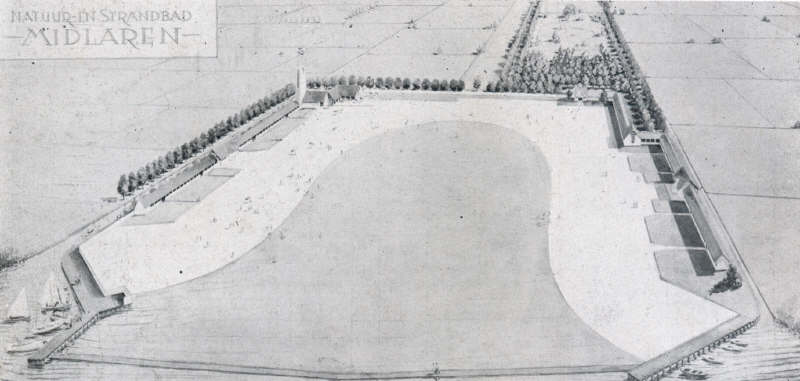 Ontwerp natuurbad Midlaren