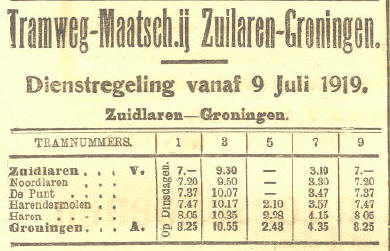 Tram dienstregeling 1919_390
